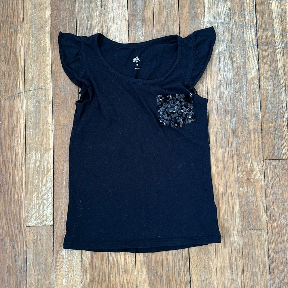 Justice capped sleeve top